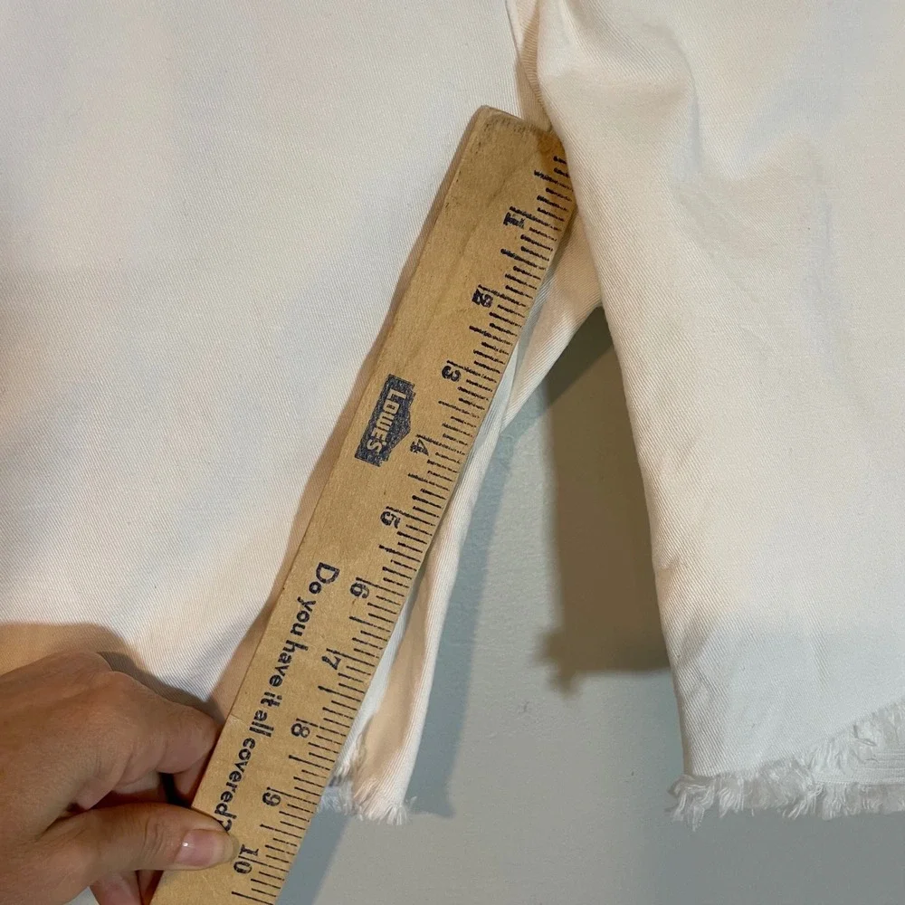 Polo Ralph Lauren‎ Mens White Straight Fit Cut-Off Denim Shorts 38 NWT Classics